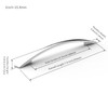 FURNIWARE Pack of 5 Cabinet Pulls, Zinc Alloy Drawer Pulls,