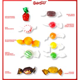 Swirleey Hard Candy Assortment - 6 Pounds - Old Fashioned Hard Candies - Classic Hostess Mix - Sweets for Desk, Offices, Schools, Gifts