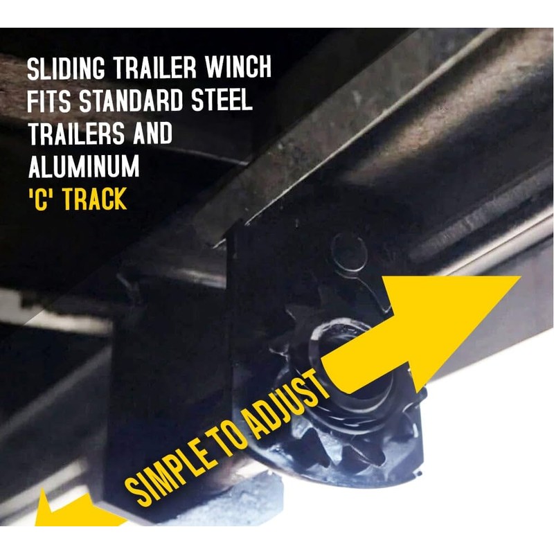Mytee Products Trailer Winch - Standard Sliding C Track -