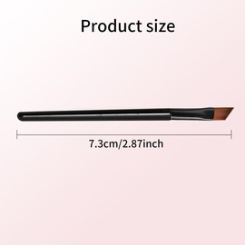 Neuorge 20pcs Disposable Eyebrow Brushes, Portable Angled Eye Brow Brush, Eye Shadow Applicator Sticks Eye Makeup Brushes, Black