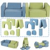 CAPAKIDS Kids Couch, Modular Kids Play Couch with 1000+ Building