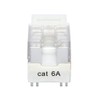 VCE 25 Unidades Keystone RJ45 Cat6A Inserto de 90 Grados,