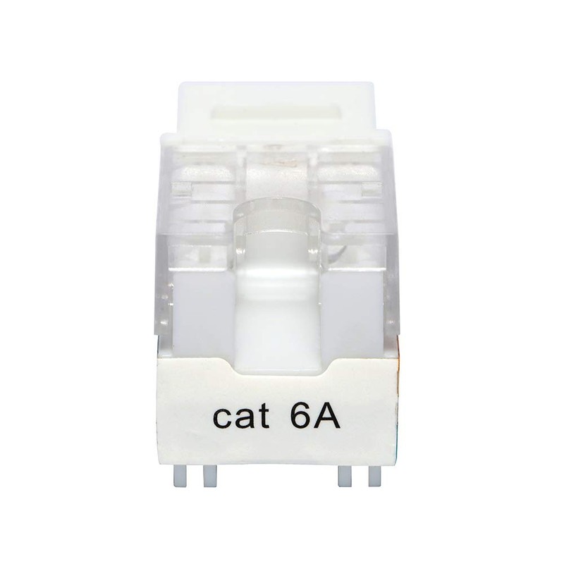 VCE 25 Unidades Keystone RJ45 Cat6A Inserto de 90 Grados,