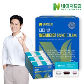 Nature Dream (Naver Hmall) Nature Dream David Multivitamin Calcium Magnesium Lutein Omega 3 30 Packs 1 Box