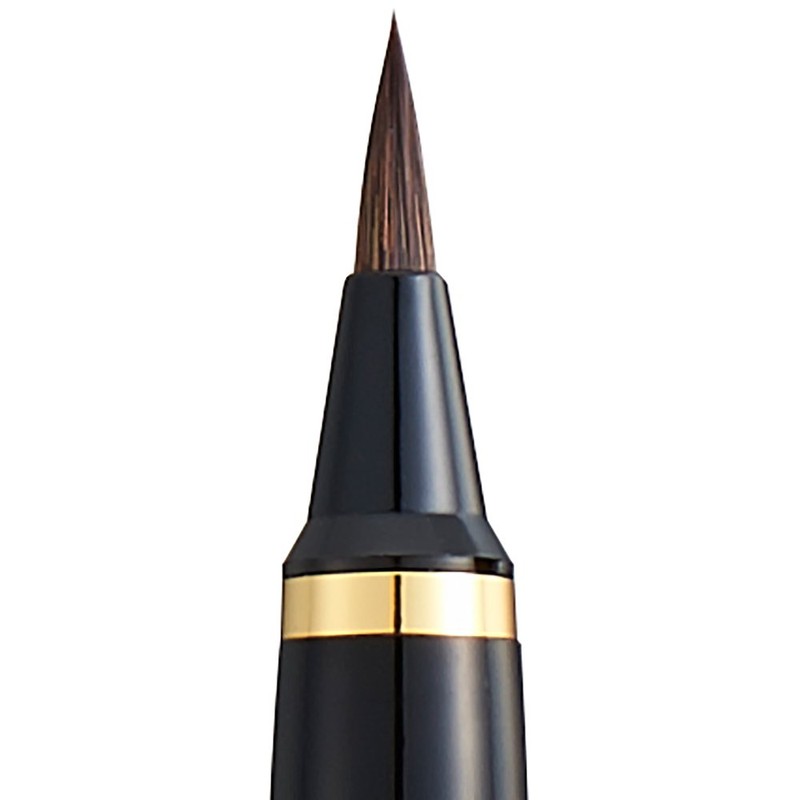 呉竹 筆ペン 万年筆 くれ竹万年毛筆 夢銀河 天然木 梨 白 DAY140-17