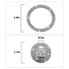 BELOMI 2 Pcs Bling Car Engine Start Stop Button Decorative