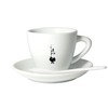 Bialetti Y0TZ099 Tazzina Cappuccino Istituzionale (con Piattino), Porcellana, Pack of