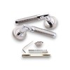 Layton Infinity Decor Solid Zamak Lever on Rose Two Tone