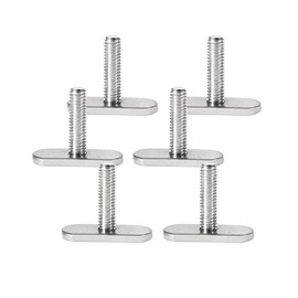 6-Pack 15/64" Threaded Track Nuts for Kayak Gear Tracks – Stainless Steel Mounting Hardware for Kayaks, Canoes, Boats