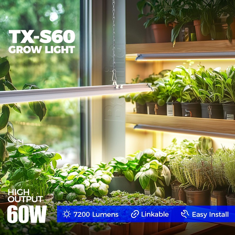 Barrina TX-S60 4FT Grow Light for Indoor Plants, 240W(4 x