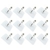 Moicstiy Adhesive Hooks Screw Hanging Wall Hooks Transparent Waterproof Reusable