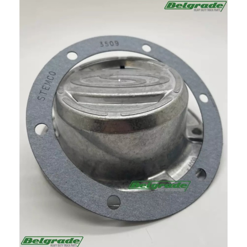 Stemco 352-4009 Grease Hub Cap Solid, No Glass w/ Gasket