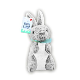 AKEDE Easter Gifts For Kids - Easter Bunny Teddy - Gifts For Kids - Plush Bunny Teddy - My First Teddy - Easter Bunny Plush - Plush Toys For Kids, Toddlers, Babies - Easter Bunny Gifts - Grey