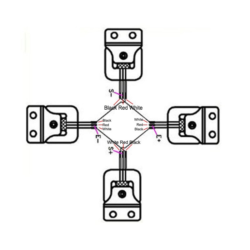 2 Sets 50kg Load Cell E-Shaped Weighing Sensor Strain Half-Bridge