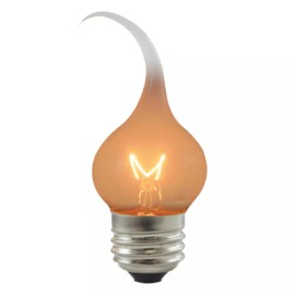 Bulbrite 411007 Chandelier 7.5W Watt 120V S11 Medium E26 Silicone Dipped Bulb