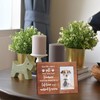 INFUNLY Pet Memorial Photo Frame Gift Wood Photo Frame for