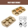 Nonstick Carbon Steel Jumbo Muffin Pans 6 Cup 2 Pack