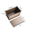 nuumee Non-Stick Carbon Steel Loaf Pan with Sliding Lid /
