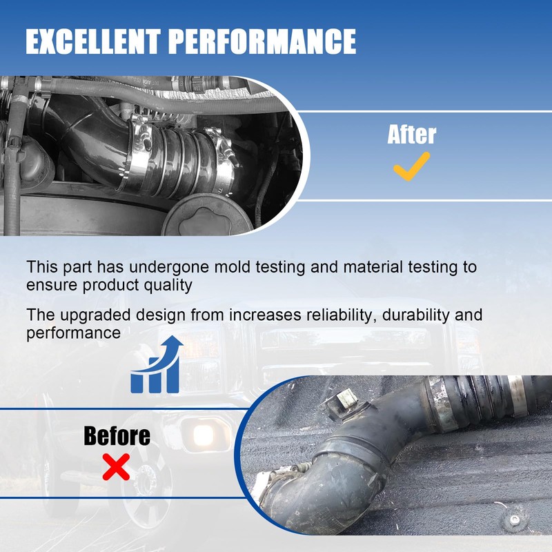 Cold Side Intercooler Pipe Compatible with Ford F250 F350 F450