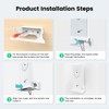 ISEKIE Starlink Wall Mount, New Upgraded Star Link Internet Kit
