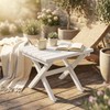 Furnimart 18" Square Foldable Side Table for Outdoor & Camping,