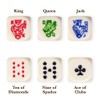Brybelly Set of 5 Poker Dice with Professional Leather Dice