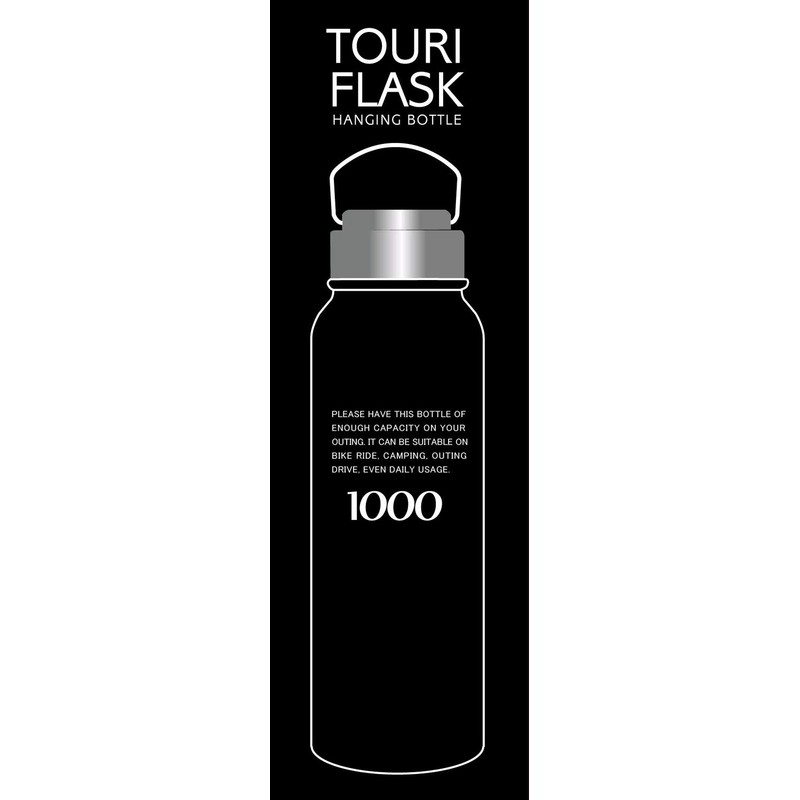 Living Touriflask 410449 Water Bottle, Direct Drinking, Screw Stopper, Stainless