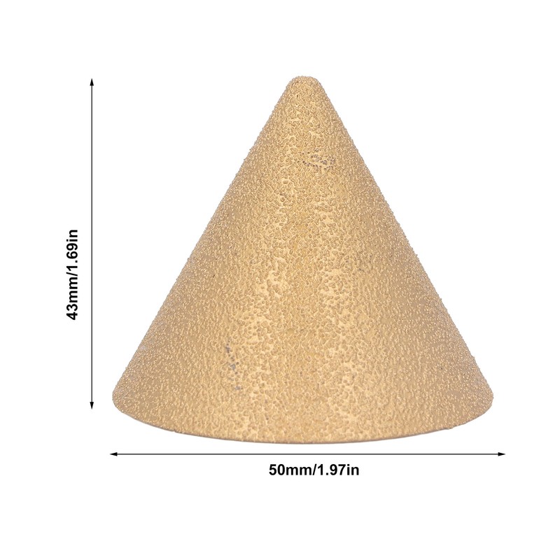 Diamond Beveling Chamfer Bit M10xD50mm Hole Enlarging Shaping Chamfering Bit