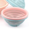 Multipurpose Round Plastic Cat Fruit Basket Small Box - Pink 5ea