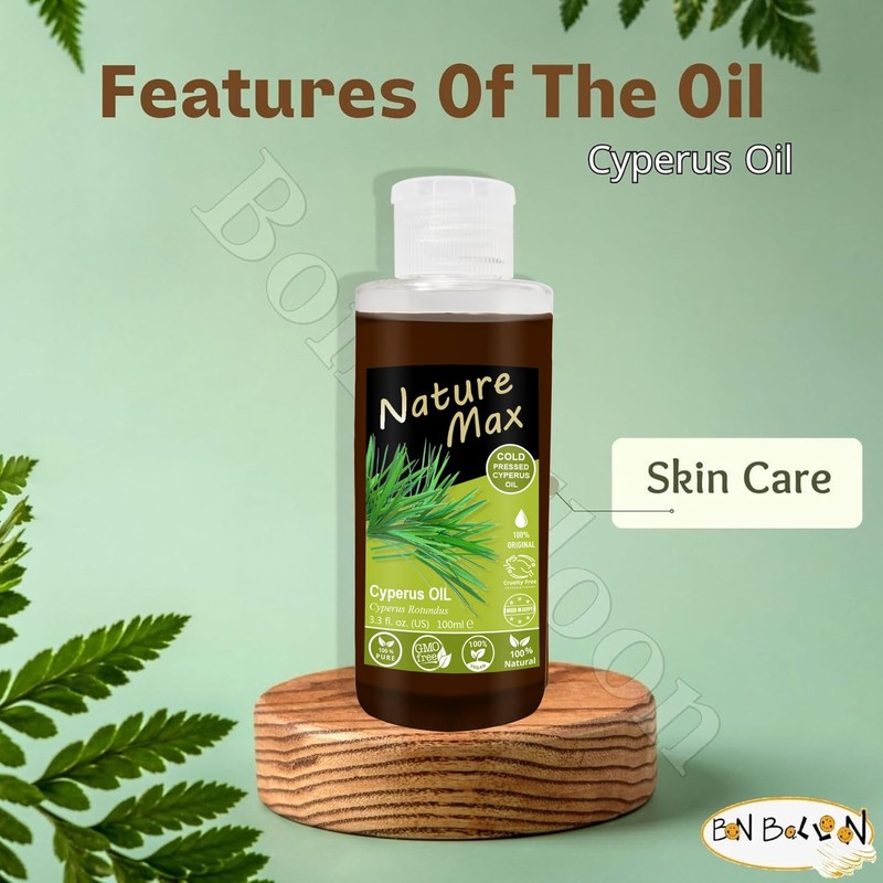 bonballoon Nature Max Cyperus Oil Natural Cold Pressed Undiluted Premium