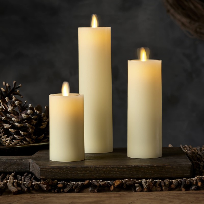 Luminara Classic Slim Flameless LED Candle, Ivory 2" x 7.9",