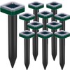 12 Pcs Tirgo Mole Repellent Solar Powered for Lawns Snake