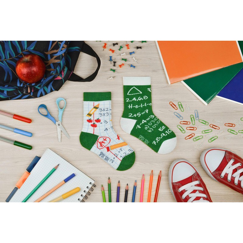 Spox Sox Casual Unisex for Kids - Fun, Multicoloured, Colourful,