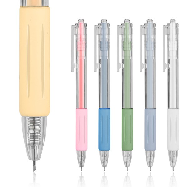 6pcs Utility Knife Pen, ABS Craft Cutting Paper Pen Cutter Tool Art Utility Precision Blade Knife for DIY Scrapbooking Art (Morandi Colors)
