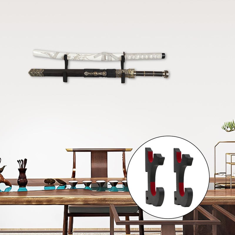 2Pcs Lightsaber Wall Mount - Adjustable Sword Hanger Display Holder
