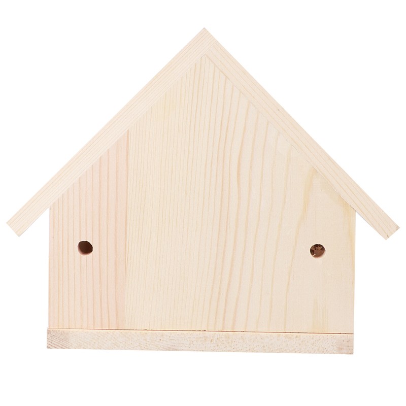 Outdoor Innovative Wooden Bird House Birds Nesting Breeding Cage Ornament