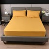 Fitted bed Sheet 40CM Extra Deep Ochre King Bed Size