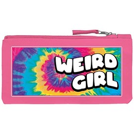 Grindstore Weird Girl Pencil Case Pink 21 x 11cm