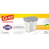 Glad Medium Drawstring Trash Bags with Clorox, 8 Gal, Lemon