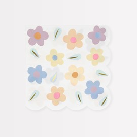 Meri Meri Happy Flowers Large Napkins (Pack of 16)