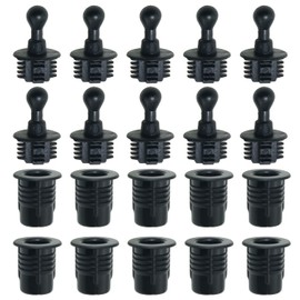 Speaker Grill Peg Kit FMHXG 10Pair Plastic Ball and Socket Type Grill Guides Pegs Cloth Buckle Screws Speaker Parts Accessories, 14x14x11 mm