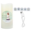 LED Electronic Candle Light Projector Light Flameless Candle Garden Home