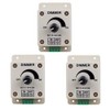 Hailege 3pcs LED Dimmer DC12-24V 8Amp 0%-100% PWM Dimmer Controller,