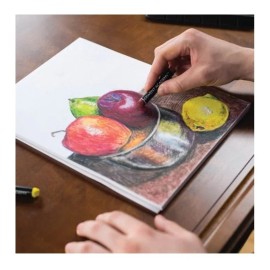 Tizas Pastel Oleoso Derwent Academy 12 Colores Vibrantes