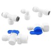 Ctyjia 1 Pcs RO Water Filter Fitting, Shut-Off Ball Valve,