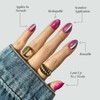 Glamnetic Press On Nails - Berry Fizz | Short Oval,