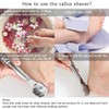 Drybely Professional Stainless Steel Callus Remover for Hardness, Pedicure and