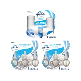 Glade PlugIns Scented Oil & Holders, Clean Linen, 0.67 (319963)
