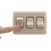 American Technology Components Triple SPST On-Off Switch with Bezel, 12-Volt,