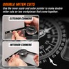 WEN Miter Saw Protractor, 7.25-Inch Aluminum Alloy with Laser-Engraved Scaled